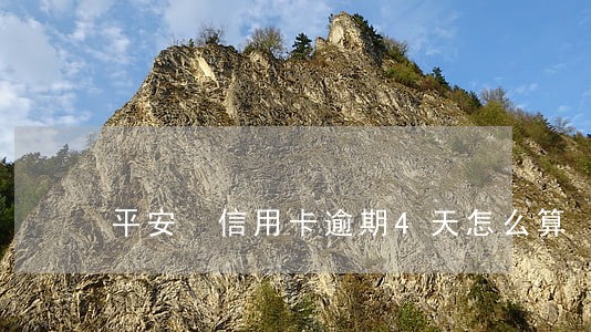 平安 信用卡逾期4天怎么算 平安 信用卡逾期4天怎么算